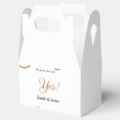 Hij vroeg ze zei ja engagement eenvoudig minimaal  bedankdoosjes (Geopend)