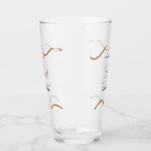 Hij vroeg ze zei ja engagement eenvoudig minimaal  glas (Links)