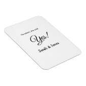 Hij vroeg ze zei ja engagement eenvoudig minimaal  magneet (Rechterzijde)