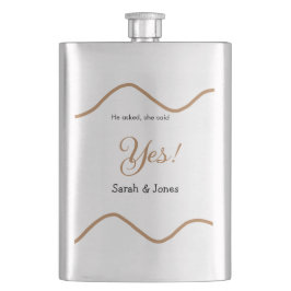 Hij vroeg zij zei ja engagement eenvoudig minimaal flacon