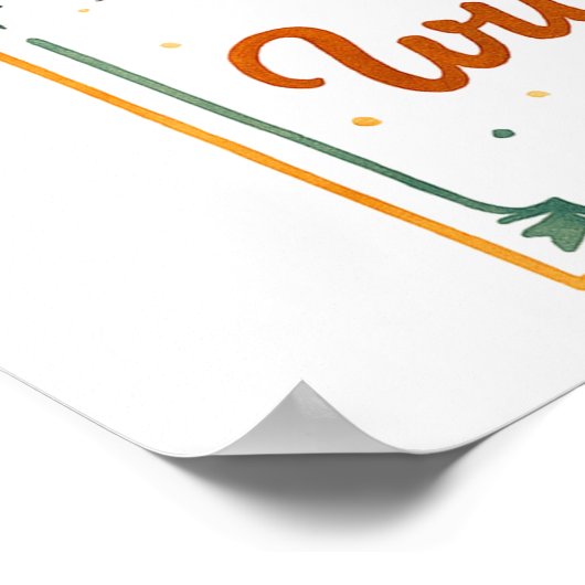 Hij vult mijn beker... poster (Hoek)