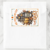 Hij vult mijn beker... rechthoekige sticker (Tas)