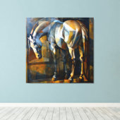 Hij was een held canvas afdruk (Insitu (Houten vloer))