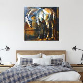 Hij was een held canvas afdruk (Insitu (Slaapkamer))