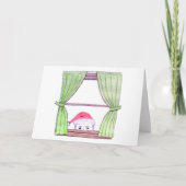 Hij weet... Blanco kerst Kaart (Voorkant)