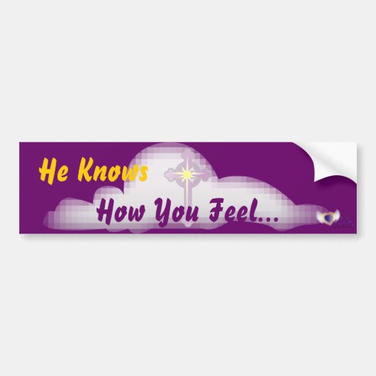 Hij weet hoe-aanpassen bumpersticker (Voorkant)