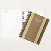 Hij weet hoe ik Brown planner neem (Display)