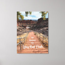 Hij weet hoe ik het neem canvas afdruk