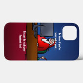 Hij weet of je een slechte grappige kerstman bent Case-Mate iPhone case (Achterkant (horizontaal))