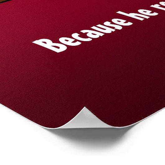 Hij weet of je slecht grappig kerstman Poster bent (Hoek)