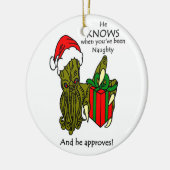 Hij weet wanneer je een onheilspellend ornament be (Links)