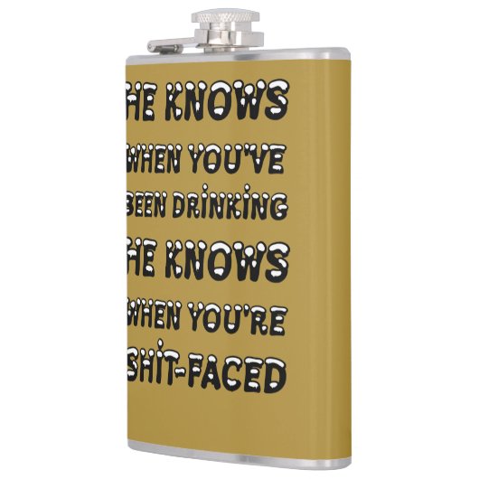 Hij weet wanneer je hebt Drink Heupfles (Links)