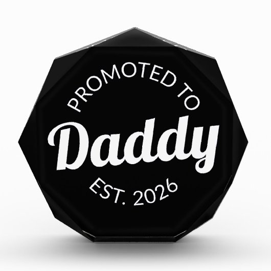 Hij werd gepromoveerd tot Daddy Est. 2026 I Fotoblokken (Voorkant)