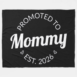 Hij werd gepromoveerd tot Mama Est. 2026 I Fleece Deken