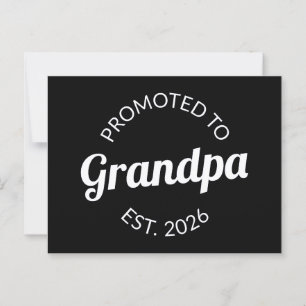 Hij werd gepromoveerd tot opa Est. 2026 I Briefkaart