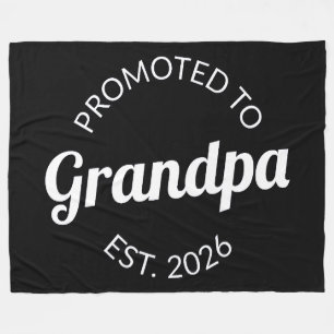 Hij werd gepromoveerd tot opa Est. 2026 I Fleece Deken