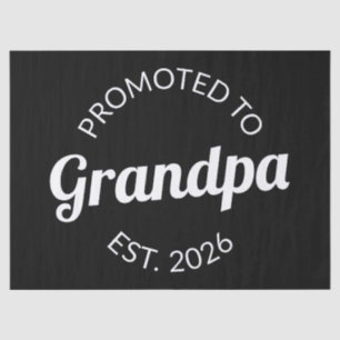 Hij werd gepromoveerd tot opa Est. 2026 I Tissuepapier