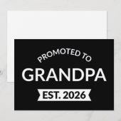 Hij werd gepromoveerd tot opa Est. 2026 II (Voorkant / Achterkant)