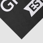 Hij werd gepromoveerd tot opa Est. 2026 II Tissuepapier (Detail)
