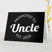 Hij werd gepromoveerd tot Uncle Est. 2026 I Kaart (Gele Bloem)