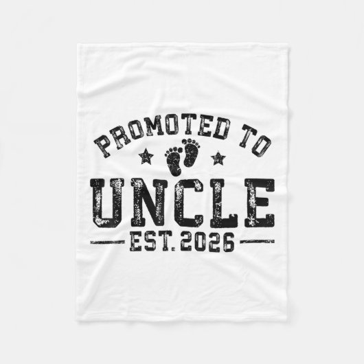 Hij werd gepromoveerd tot Uncle Est. Aankondiging  Fleece Deken (Voorkant)