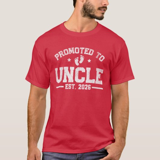 Hij werd gepromoveerd tot Uncle Test. Aankondiging T-shirt (Voorkant)