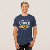 Hij werd gepromoveerd tot Uncle Test. Aankondiging Tri-Blend Shirt (Voorkant volledig)