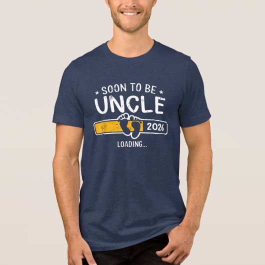 Hij werd gepromoveerd tot Uncle Test. Aankondiging Tri-Blend Shirt (Voorkant)