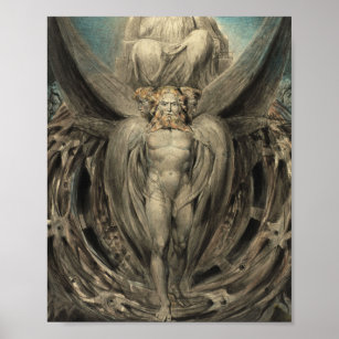 hij Whirlwind van William Blake 1803 Poster
