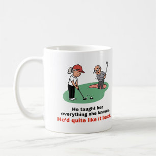 Hij wil het graag terug: Grappige dames golf mok