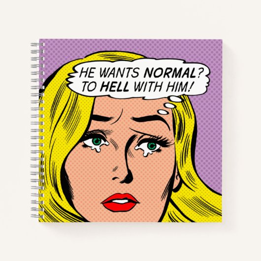 "Hij wil Normaal?" Spiral Journal/Notitieboek Notitieboek (Voorkant)