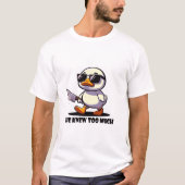 Hij wist te veel t-shirt (Voorkant)
