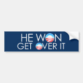 Hij won, hij overwon het bumpersticker (Voorkant)