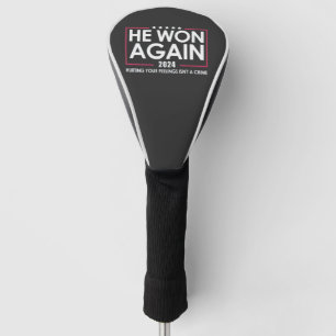 Hij won opnieuw 2024 Trump inauguratie 2025 Golfheadcover