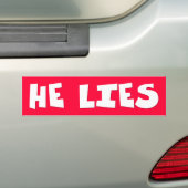 Hij woont bumpersticker (Op auto)
