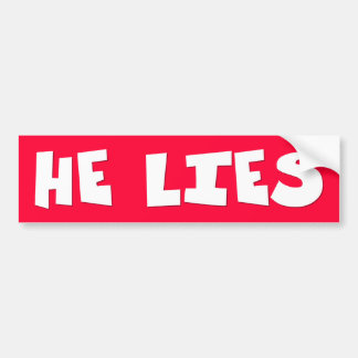 Hij woont bumpersticker