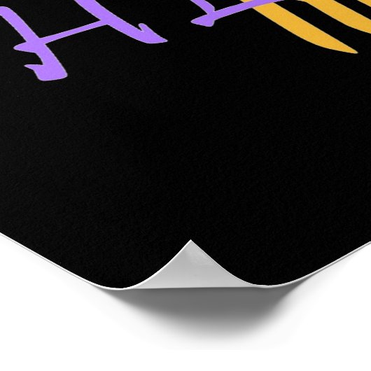 HIJ woont klein Poster (Hoek)