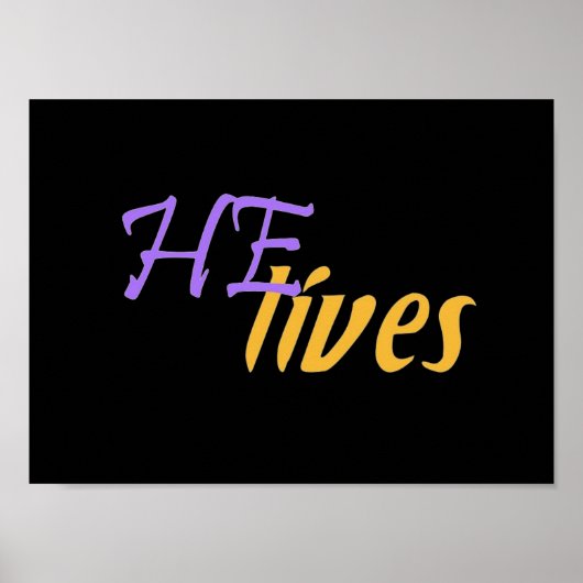 HIJ woont klein Poster (Voorkant)