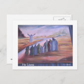 Hij woont, preekt en onderricht briefkaart (Voorkant / Achterkant)