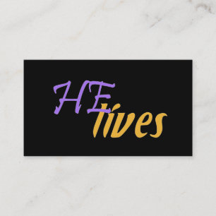 HIJ woont Visitekaartjes