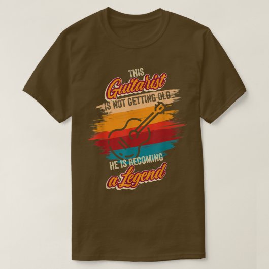 Hij wordt een legende Guitar Player Birthday Gui T-shirt (Design voorkant)