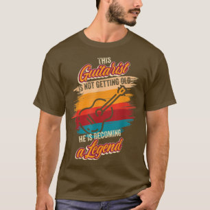 Hij wordt een legende Guitar Player Birthday Gui T-shirt