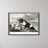 Hij wordt gered door en redt Dog Canvas Afdruk (Voorkant)
