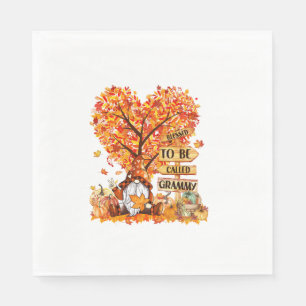 Hij wordt ook wel Grammy Gnome Herfst Thanksgivin Servet