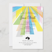 Hij wordt uitgezonden tijdens de paasservice kaart (Achterkant)