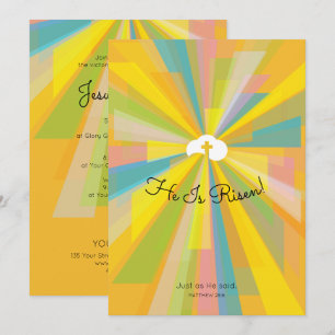 Hij wordt uitgezonden tijdens paasdiensten kaart