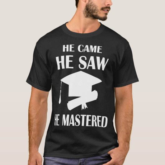 Hij zag dat hij waardering Afstuderen. T-shirt (Voorkant)