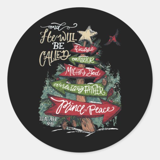 Hij zal een geweldige raadgever worden... ronde sticker (Voorkant)