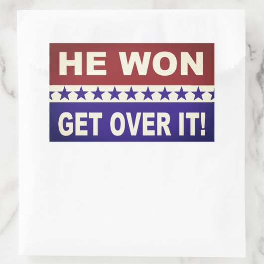 Hij zal er overheen komen! Stickers (Tas)