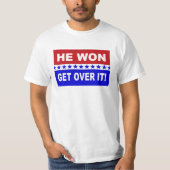 Hij zal het overwinnen. t-shirt (Voorkant)